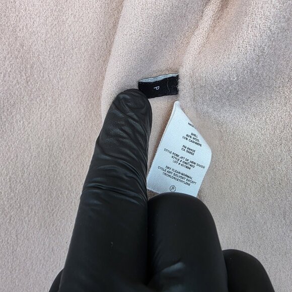 Theory Jacket Womens Petite P Pink Wool Cashmere Belted Open Front 3/4 Sleeve - Picture 9 of 15